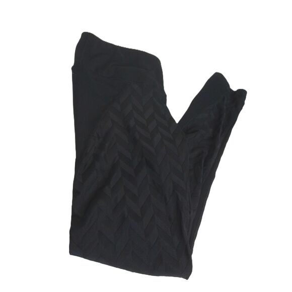 90 Degree By Reflex Tone On Tone Chevron Full Length Leggings Size Medium - Picture 6 of 6